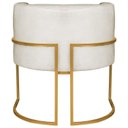 Ver imagem 5 de Kit 2 Poltrona Decorativa Base de Ferro Linho Munique