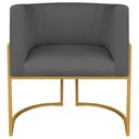 Ver mais imagens de Kit 2 Poltrona Decorativa Base de Ferro Linho Munique 