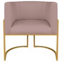 Ver mais imagens de Kit 2 Poltrona Decorativa Base de Ferro Linho Munique 