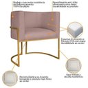 Ver imagem 4 de Kit 2 Poltrona Decorativa Base de Ferro Linho Munique 