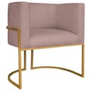 Ver imagem 7 de Kit 2 Poltrona Decorativa Base de Ferro Linho Munique 