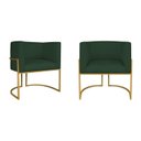 Ver imagem 1 de Kit 2 Poltrona Decorativa Base de Ferro Linho Munique 