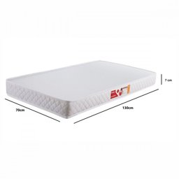 Colchão Berço Prorelax de Baby D18 70x130x07 Branco Liso  - 3