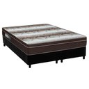 Ver imagem 1 de Cama Box Queen: Colchão Ortopédico Ortobom Light OrtoPillow + Base CRC Suede Black(158x198)