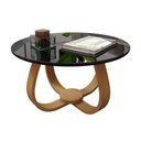 Ver imagem 2 de Mesa de Centro Redonda 100% MDF 60cm Rubi Preto