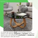 Ver imagem 5 de Mesa de Centro Redonda 100% MDF 60cm Rubi Preto
