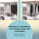 Ver imagem 5 de Guarda Roupa Casal 6p 2g 153 Cm 10091 Branco Camarim Vlr