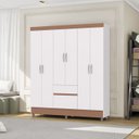 Ver mais imagens de Guarda Roupa Casal 6p 2g 153 Cm 10091 Branco Camarim Vlr