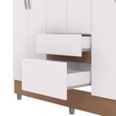 Ver imagem 7 de Guarda Roupa Casal 6p 2g 153 Cm 10091 Branco Camarim Vlr