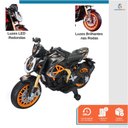 Ver imagem 4 de Mini Moto Elétrica Infantil Racer 12v até 30kg Laranja Bateria Recarregável Brinquedo Seguro Diverti