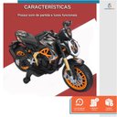 Ver imagem 2 de Mini Moto Elétrica Infantil Racer 12v até 30kg Laranja Bateria Recarregável Brinquedo Seguro Diverti
