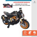Ver imagem 3 de Mini Moto Elétrica Infantil Racer 12v até 30kg Laranja Bateria Recarregável Brinquedo Seguro Diverti