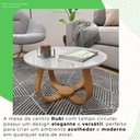 Ver imagem 5 de Mesa de Centro Redonda 100% MDF 60cm Rubi Branco