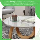 Ver imagem 4 de Mesa de Centro Redonda 100% MDF 60cm Rubi Branco