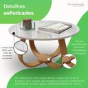 Ver imagem 3 de Mesa de Centro Redonda 100% MDF 60cm Rubi Branco