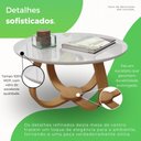 Ver imagem 3 de Mesa de Centro Redonda 100% MDF 60cm Rubi Branco