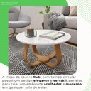 Ver imagem 5 de Mesa de Centro Redonda 100% MDF 60cm Rubi Branco