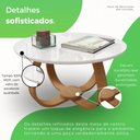 Ver imagem 3 de Mesa de Centro Redonda 100% MDF 60cm Rubi Branco
