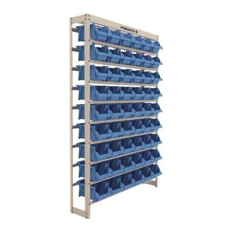 Kit Estante Mais Gaveteiro Numero 5 54 Pecas Azul Presto Org