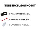 Ver imagem 2 de Assadeira Forma Redonda com Fundo Removível 2,9l Antiaderente + Luva Térmica + Pincel de Silicone Ve