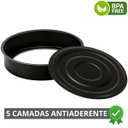 Ver imagem 6 de Assadeira Forma Redonda com Fundo Removível 2,9l Antiaderente + Luva Térmica + Pincel de Silicone Ve
