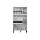 Ver imagem 2 de Kit de Cozinha 5 Portas Freijo/off White Cristal Magazin 90 Nicioli
