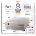 Ver imagem 3 de Cama Box Casal Alford com Colchão Molas Ensacadas 138x188x66 Bege