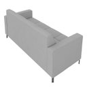 Ver imagem 4 de Sofá Living Decorativo Houston 2 Lugares 160cm Pés em Metal Veludo Cinza G33 - Gran Belo