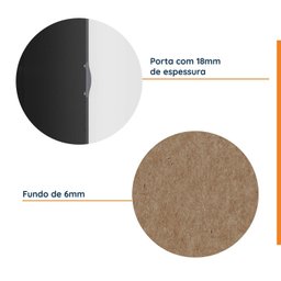Guarda Roupa Modulado de Canto 6 Portas 3 Peças Hera Cabecasa Madeiramadeira - 5