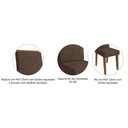 Ver imagem 4 de Kit 2 Cadeiras Sala Jantar Taís 2 Un Nature/Suede Joli - Cimol