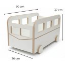 Ver imagem 7 de Baú Infantil Organizador em Mdf com Rodinhas | Porta Brinquedos e Livros | Design Combi