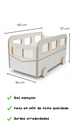 Ver imagem 3 de Baú Infantil Organizador em Mdf com Rodinhas | Porta Brinquedos e Livros | Design Combi