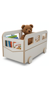 Ver mais imagens de Baú Infantil Organizador em Mdf com Rodinhas | Porta Brinquedos e Livros | Design Combi