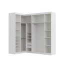 Ver mais imagens de Guarda Roupa Planejado de Canto com Espelho 6 Portas 3 Peças Hera CabeCasa MadeiraOriginals Branco/Algodão/Cromado
