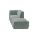 Ver imagem 4 de Sofá Modular Boucle Canto + Chaise Espuma Premium para Sala Embalado a Vácuo 1.54m - Cinza