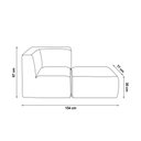 Ver imagem 2 de Sofá Modular Boucle Canto + Chaise Espuma Premium para Sala Embalado a Vácuo 1.54m - Cinza