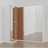 Guarda Roupa Modulado de Canto com Espelho 6 Portas 3 Peças Hera CabeCasa MadeiraOriginals - 2