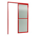 Ver imagem 1 de Porta de Correr Suspensa Vidrao Esq L.25 Vermelha 210x100 Brimak
