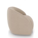 Ver mais imagens de Kit 2 Poltronas Decorativas Jenny Base Giratória em Metal Preto Veludo Bege G45 - Gran Belo