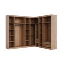 Ver mais imagens de Guarda Roupa Modulado de Canto com Espelho 9 Portas 4 Peças Hera CabeCasa MadeiraOriginals