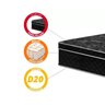 Colchão Gazin Pérola Negra Casal 1,38 - Mola Ensacada 32cm - Oferta - 4