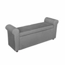 Ver imagem 4 de Puff Bau Retrô - de Casa Décor e Estofados. Cor:creme:creme