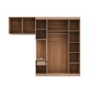 Ver mais imagens de Guarda-Roupa Modulado Solteiro com Mesa de Cabeceira 7 Portas 3 Peças Hera CabeCasa MadeiraOriginals