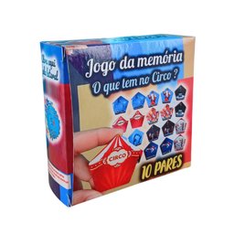 Jogo da Memória Coisas que Tem no Circo de 10 Pares - 1