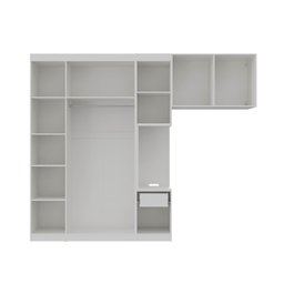 Guarda Roupa Modulado de Canto 6 Portas 3 Peças Hera CabeCasa MadeiraMadeira - 8