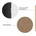 Ver imagem 5 de Guarda-Roupa Planejado Solteiro com Mesa de Cabeceira 7 Portas 3 Peças Hera CabeCasa MadeiraOriginals Preto/Cromado