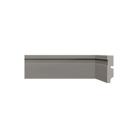 Rodape Poliest 07cm Frisado Cinza Titanium 456 Santa Luzia: Cinza Titanium
