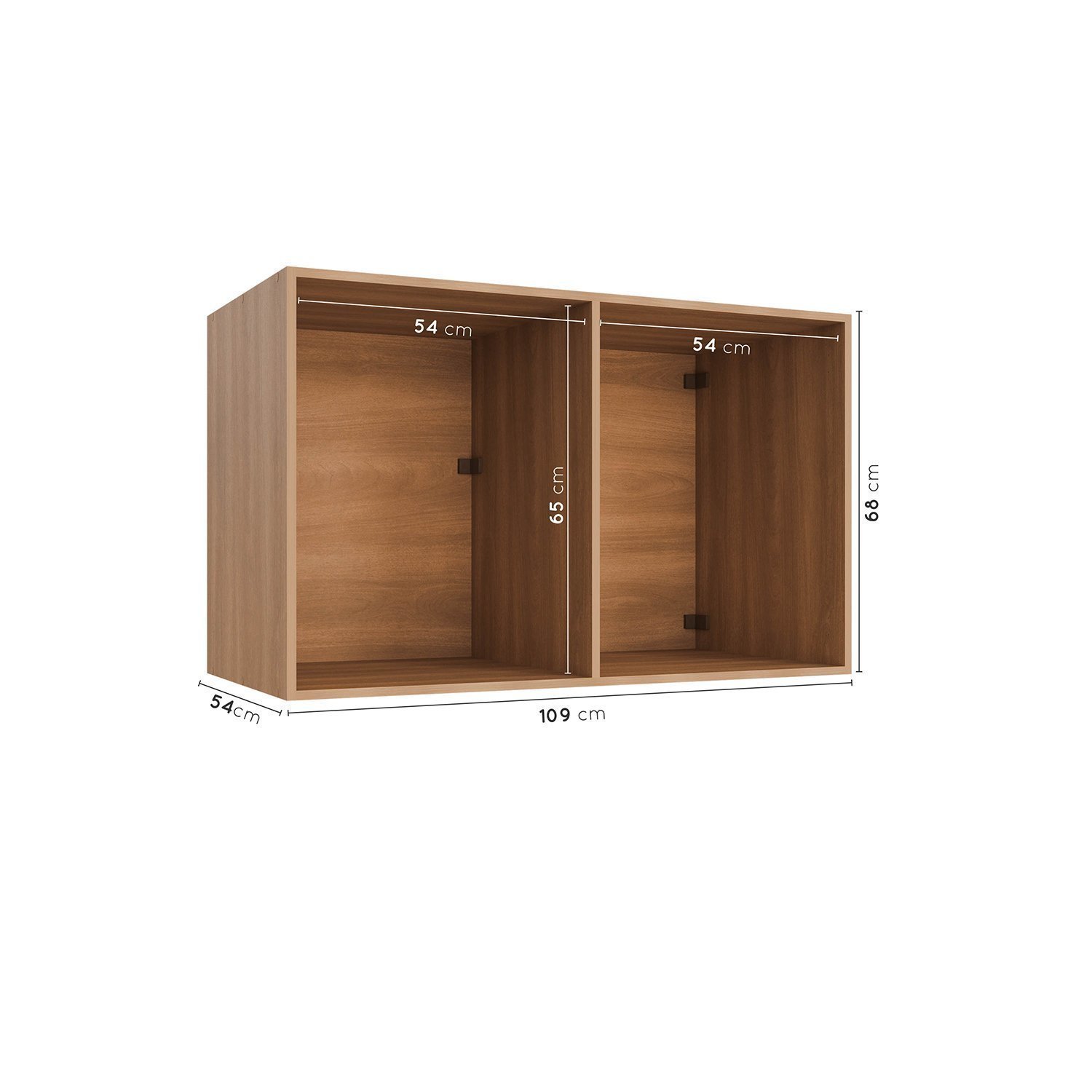 Guarda-Roupa Modulado Solteiro com Mesa de Cabeceira 7 Portas 3 Peças Hera CabeCasa MadeiraMadeira - 11