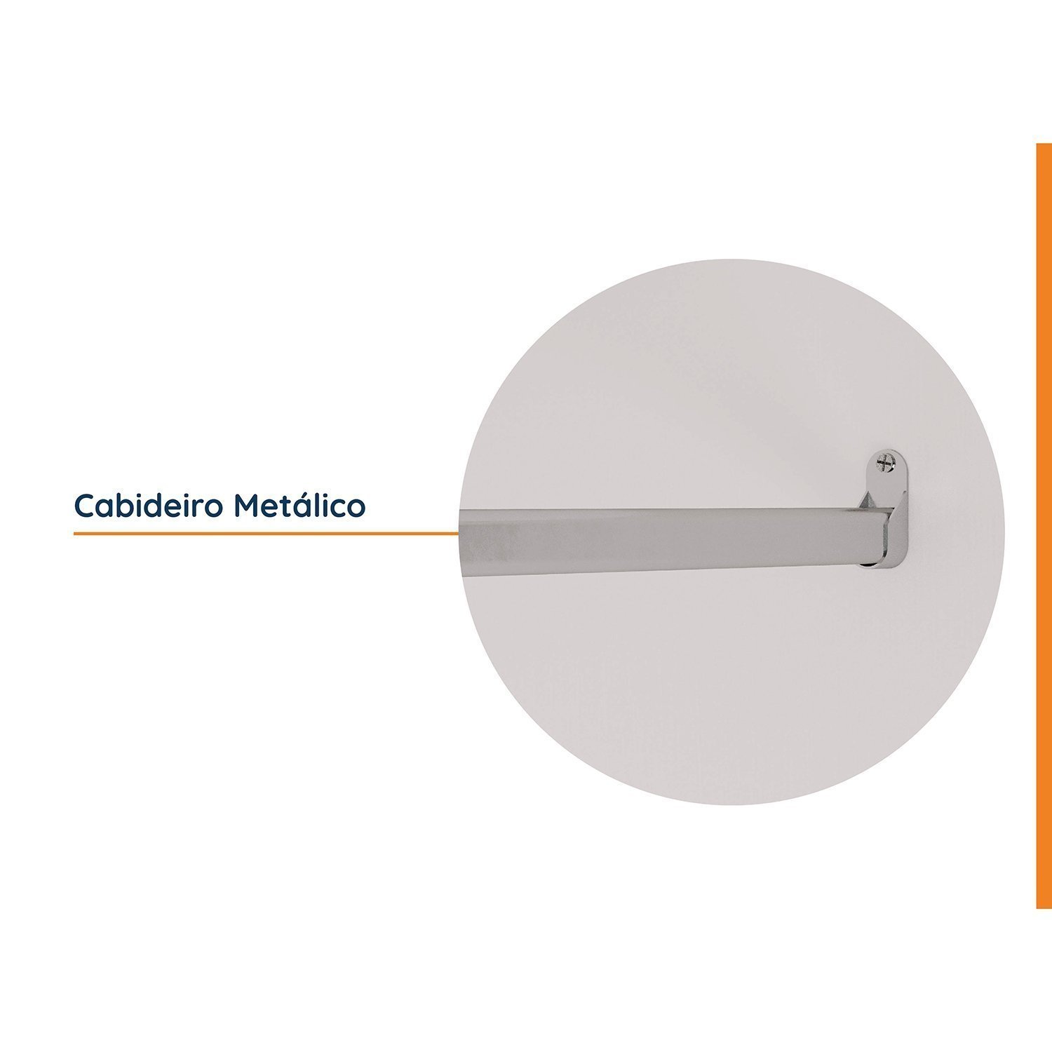 Guarda-Roupa Modulado Solteiro 7 Portas com Espelho e Mesa de Cabeceira Hera CabeCasa MadeiraMadeira - 6