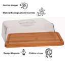 Ver imagem 6 de Porta Frios Bambu Tampa Acrílica 24cm